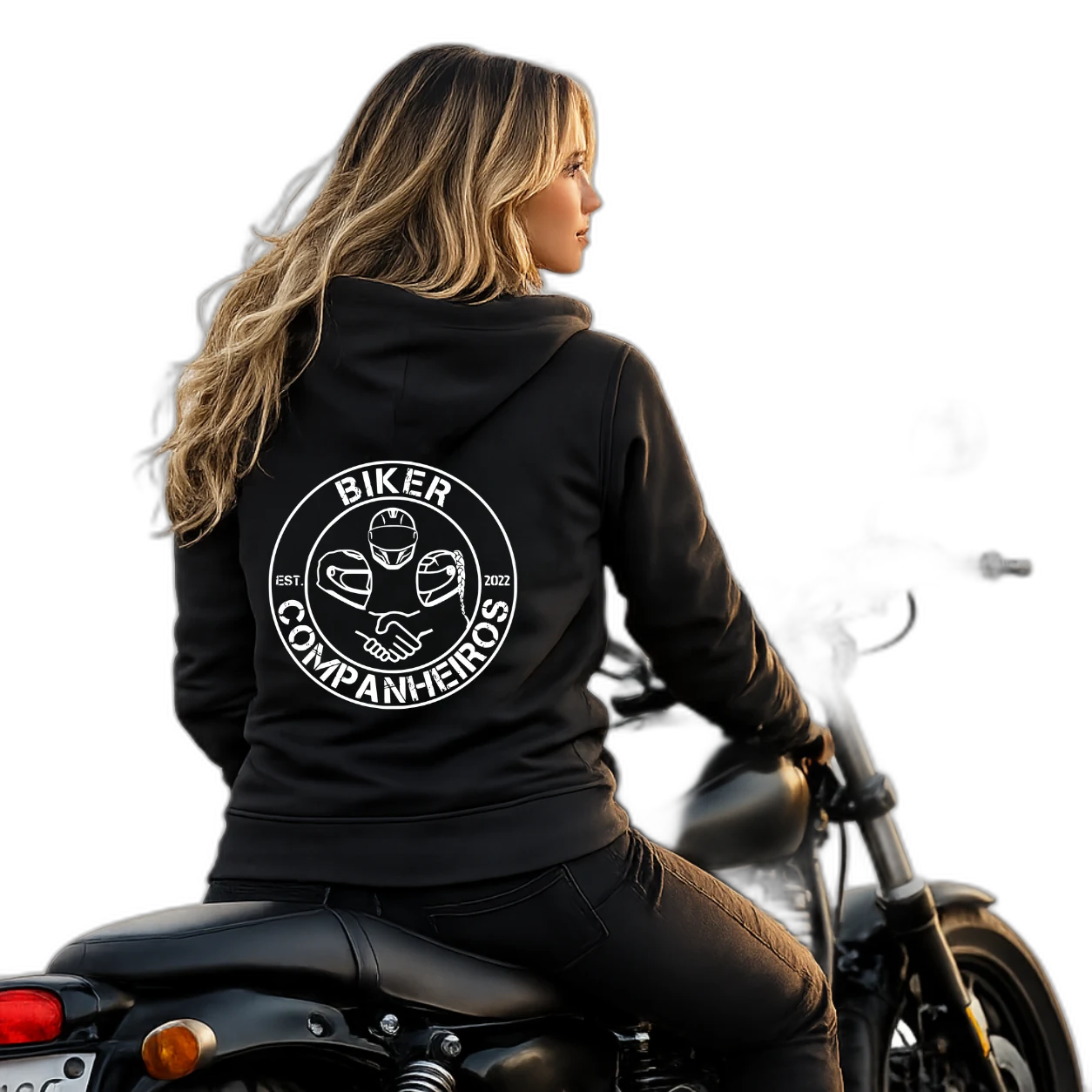 Biker Kapuzen Weste